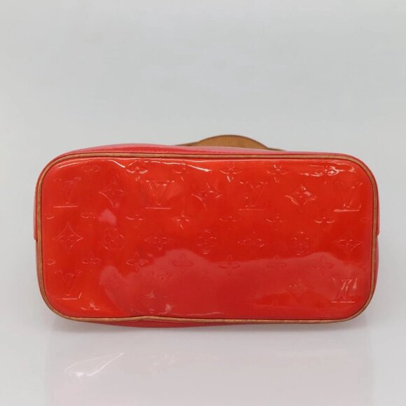 LOUIS VUITTON Monogram Vernis Houston Hand Bag Red M91092 LV Auth ep10400 - Picture 6 of 13